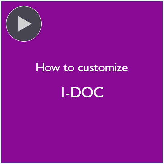 How to customize I-DOC